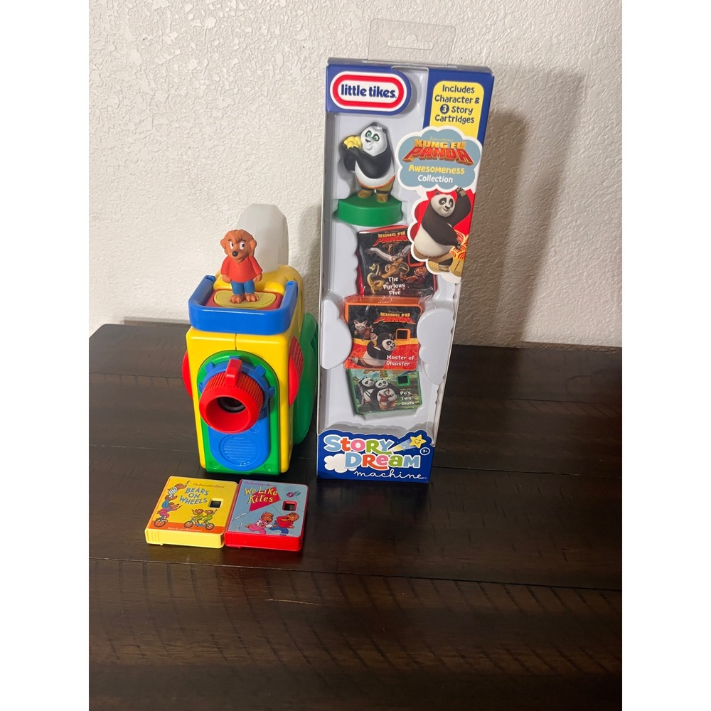 Little Tikes Story Dream Machine Projector Berenstain Bears & Kung Fu Panda Set